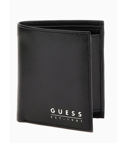 Portafoglio Uomo Guess SMFIDALEA22 Nero, Eleganza e Stile