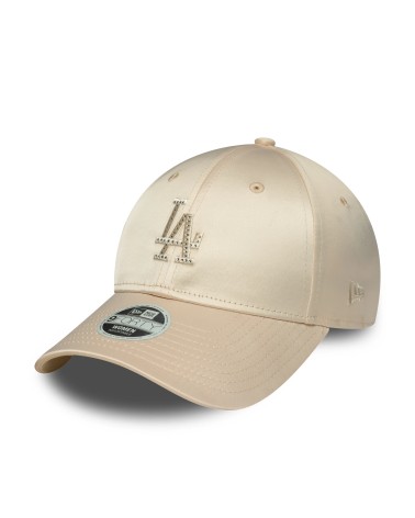 NEW ERA WMNS SATIN RHINESTONE 9FORTY LOSDOD, COLOR LIGHT BEIGE