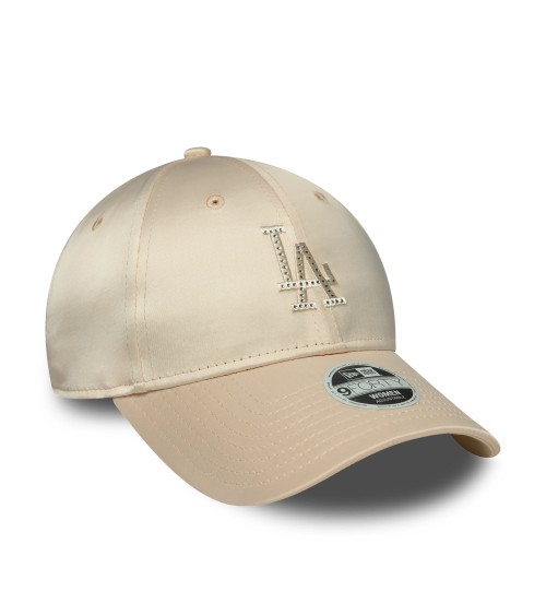 NEW ERA WMNS SATIN RHINESTONE 9FORTY LOSDOD, COLOR LIGHT BEIGE