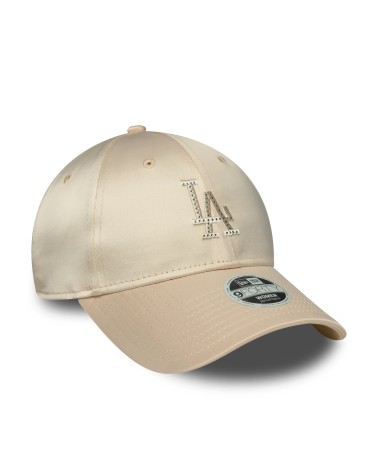 NEW ERA WMNS SATIN RHINESTONE 9FORTY LOSDOD, COLOR LIGHT BEIGE