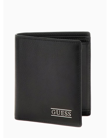 **Meta Title SEO**: Portafoglio GUESS Boston Slim Pelle Nera