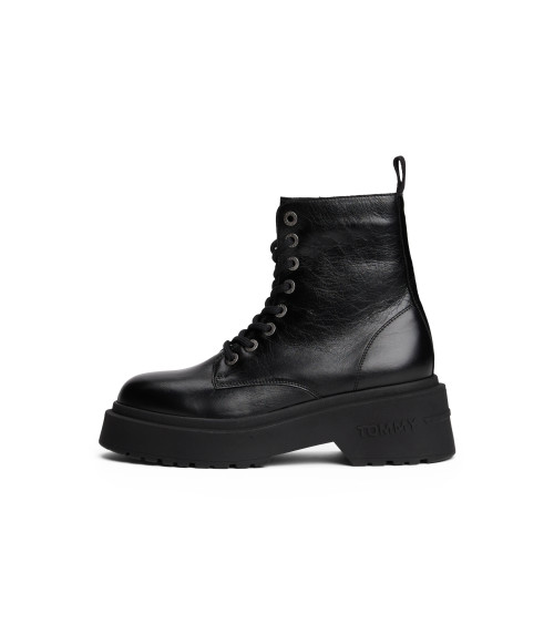 Tommy Hilfiger TJW : Bottines noires femme | Mode & Style