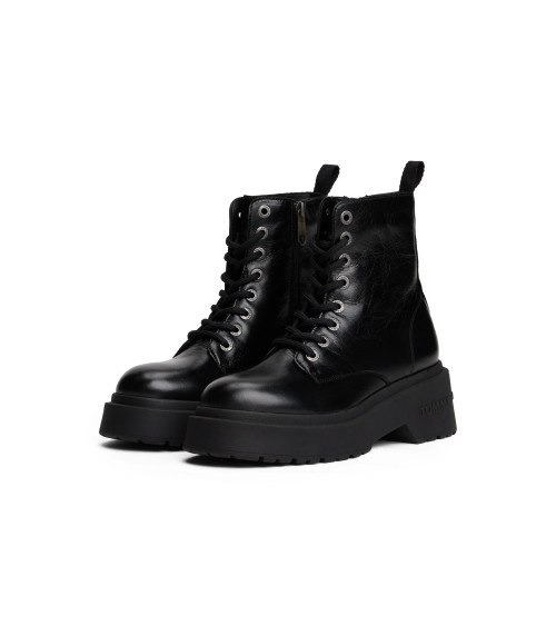 Tommy Hilfiger TJW : Bottines noires femme | Mode & Style