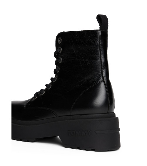 Tommy Hilfiger TJW : Bottines noires femme | Mode & Style