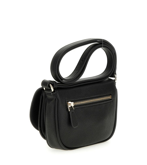 GUESS Calebra Mini Convertible Flap Bag - Stylish Black Crossbody