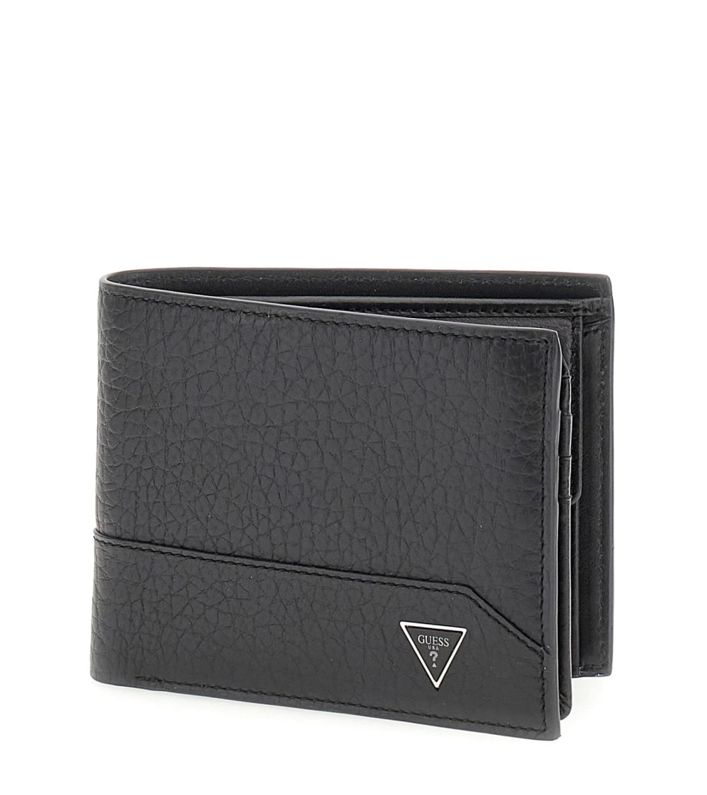 **Meta Title SEO**: Portefeuille GUESS Noir Élégant pour Hommes