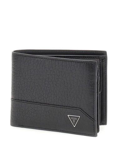 **Meta Title:** Buy GUESS Black Slim Bifold Wallet for Men