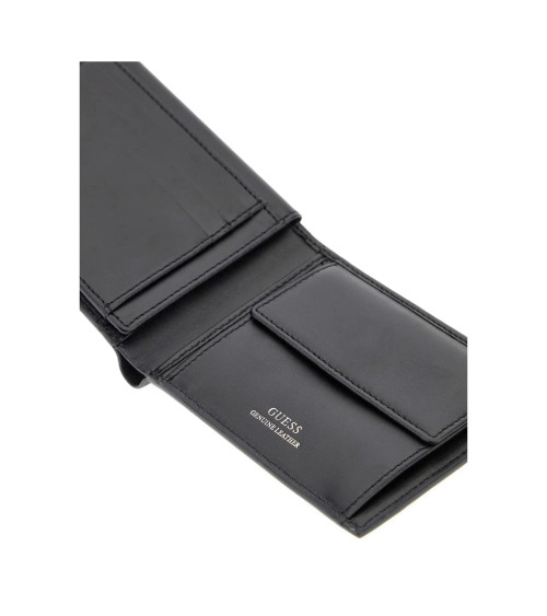 **Meta Title:** Buy GUESS Black Slim Bifold Wallet for Men