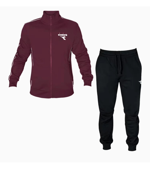 DIADORA TRACKSUIT FZ I (BR) COLOR 55016 - EMPIRE RED, SIZE 3X-LARGE