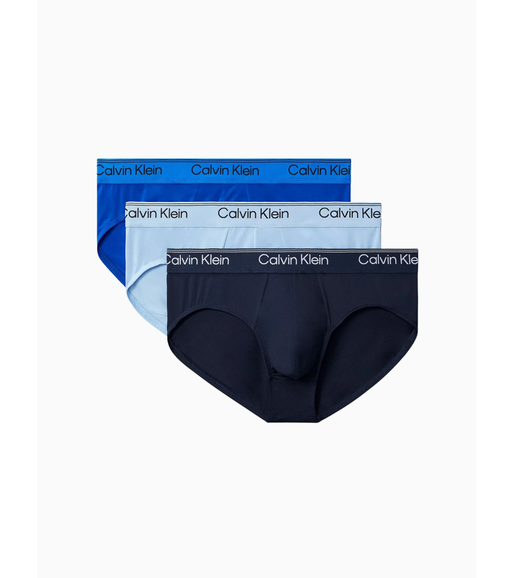 Tommy Hilfiger 3PK Hip Briefs - Trendy Blue Men's Underwear