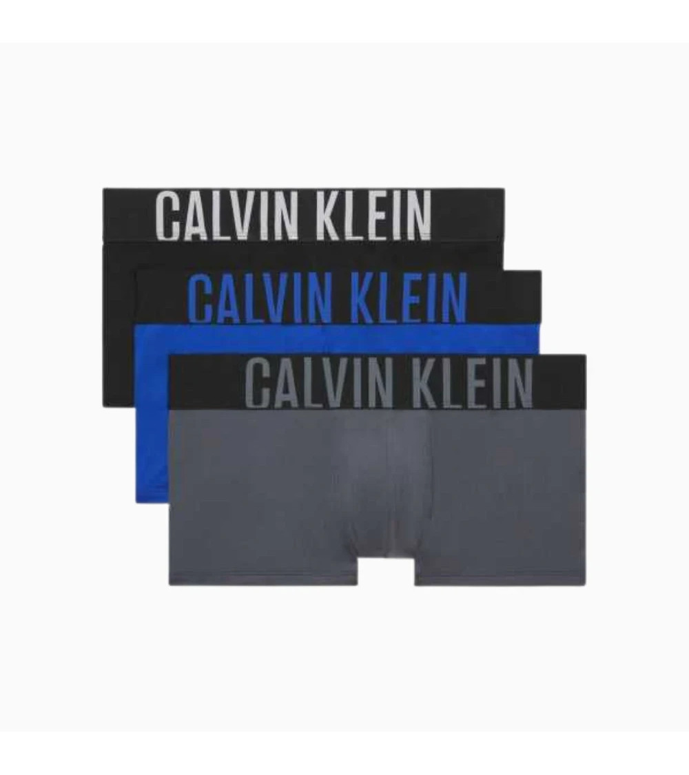 CALVIN KLEIN LOW RISE TRUNK 3PK, TAGLIA L Z2Q - BLACK ROYALTY TURBULENCE LARGE