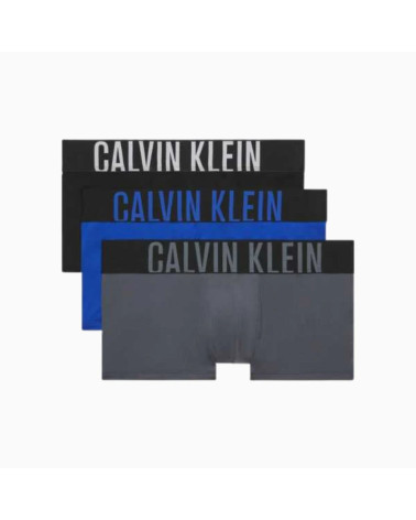 CALVIN KLEIN LOW RISE TRUNK 3PK, TAGLIA L Z2Q - BLACK ROYALTY TURBULENCE LARGE