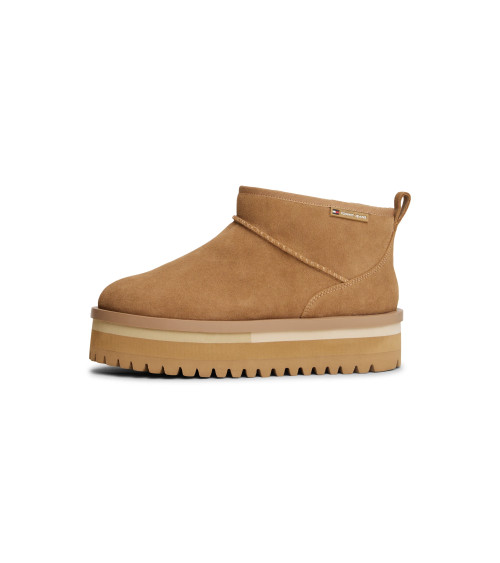 Tommy Jeans Bottes Femme Bronze Twist Livraison Offerte