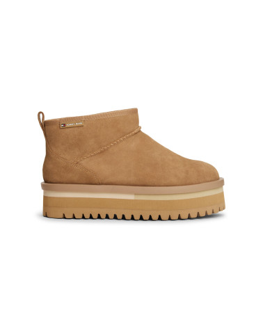Tommy Jeans Stiefel Beige - Flatform Boots jetzt online kaufen!