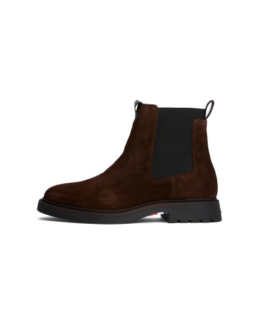 Tommy Hilfiger Chelsea-Stiefel Veloursleder Braun 40