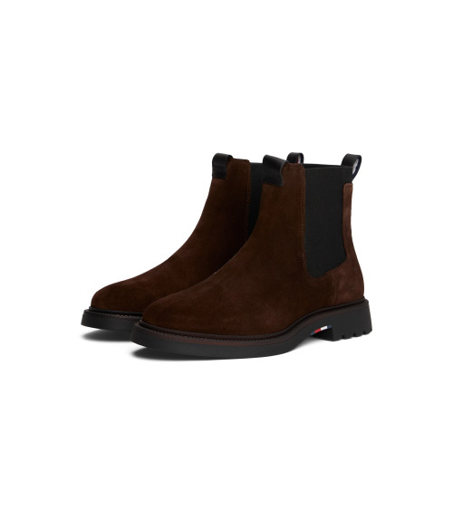Tommy Hilfiger Bottines Homme Daim Marron Taille 40