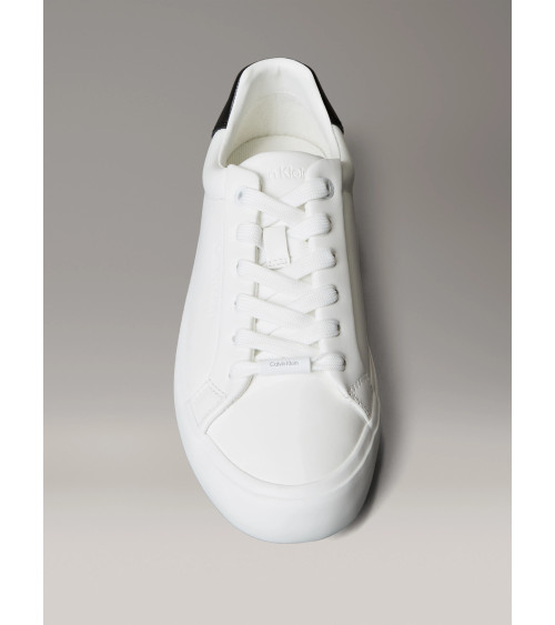 Sneakers Eleganti Bianche in Pelle di Calvin Klein