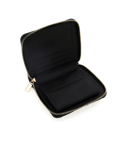 Monedero GUESS Adelasia Negro - Elegancia Compacta y Chic