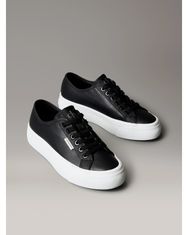 **Meta Title:** CK Women’s Black Low Top Lace-Up Sneakers