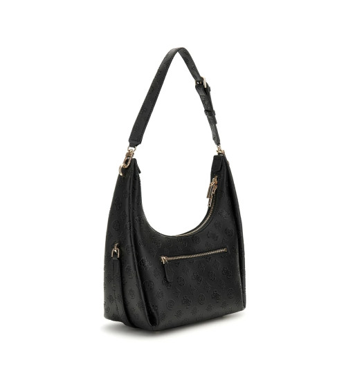 Borsa GUESS Phoebe Hobo: unico stile con logo nero luminoso!