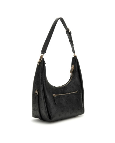 GUESS Phoebe Hobo Bag - Stylish Black Logo Design