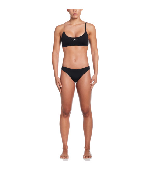 NIKE SWIMWEAR COSTUME A DUE PEZZI, BLACK, L DONNA