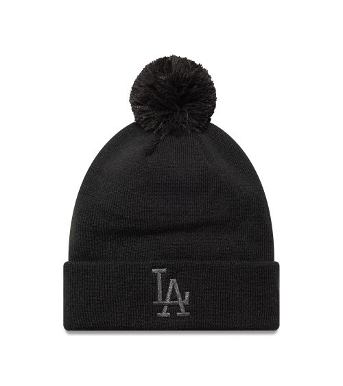 NEW ERA WMNS METALLIC BOBBLE BEANIE LOSDOD BLK