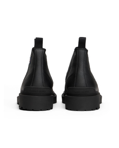 Botas Chelsea Piel Tommy Jeans Hombre Negro