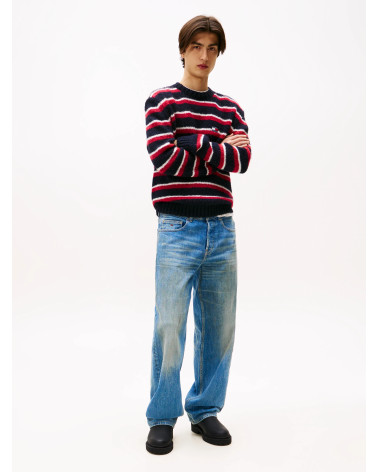 Tommy Jeans Men's Black Leather Chelsea Boots