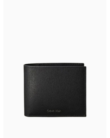 Calvin Klein Saffiano Ew Billfold W/Coin - Elegant Black Wallet