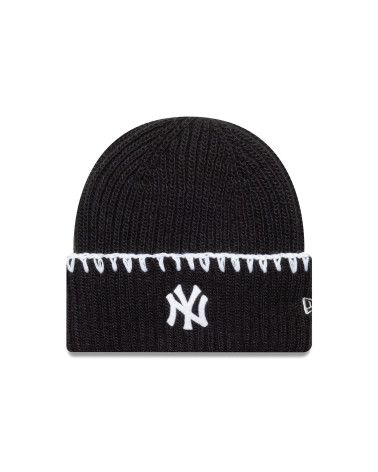 NEW ERA WMNS CHUNKY TOPSTITCH BEANIE NEYYAN  BLK