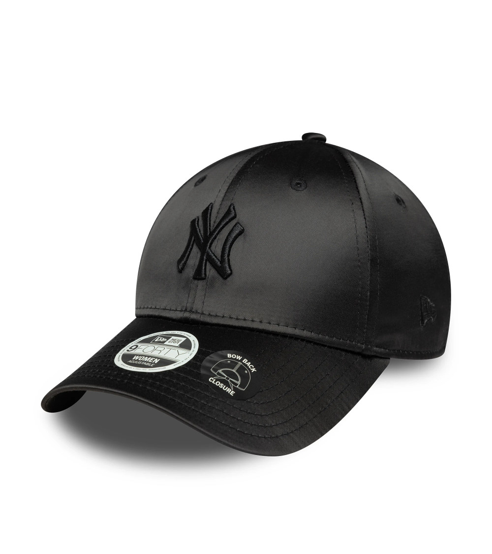 NEW ERA WMNS SATIN BOW BACK 9FORTY NEYYAN BLK