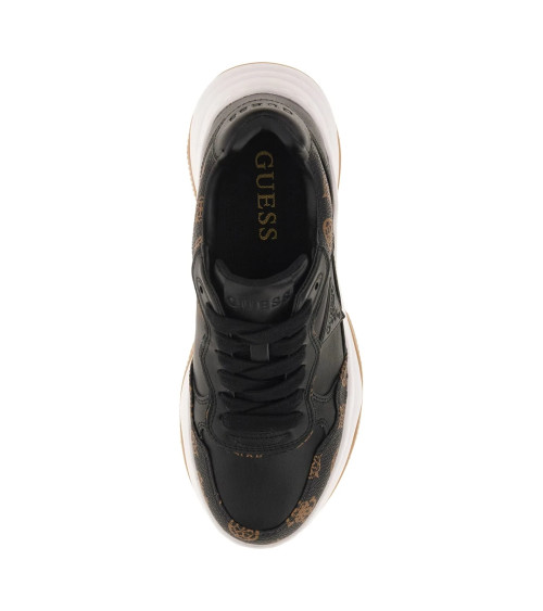 GUESS Happy3 Trainers EU 38 - Black/Brown Sneaker for Women