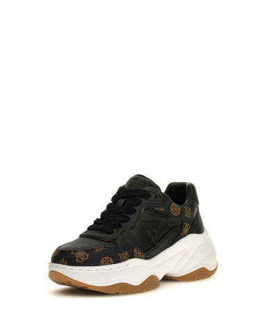 GUESS Happy3 Trainers EU 38 - Black/Brown Sneaker for Women