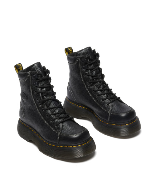 DR.MARTENS BUZZ 8I BLACK MILLED NAPPA