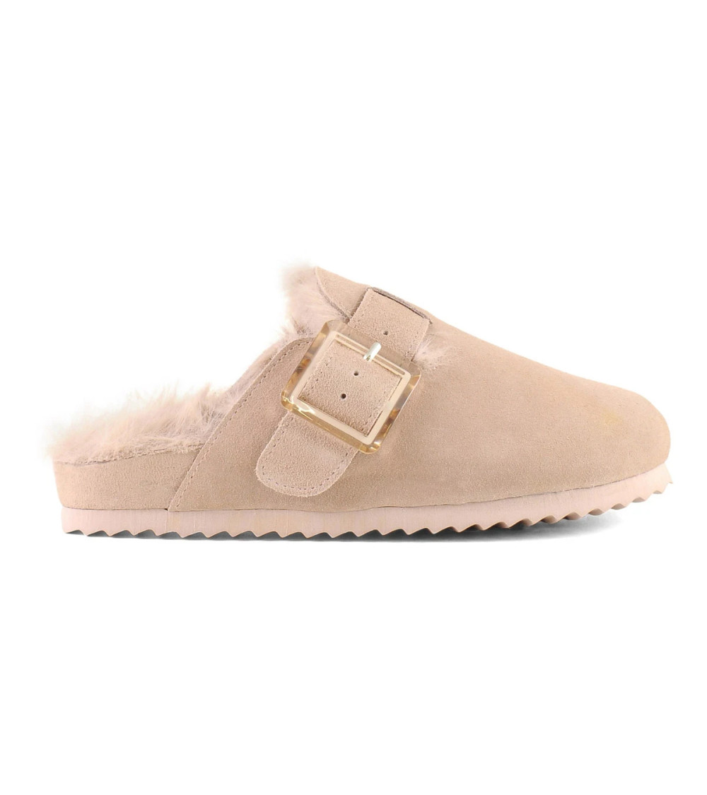 COLORS OF CALIFORNIA SUEDE FURRY BIO CLOSED TOE