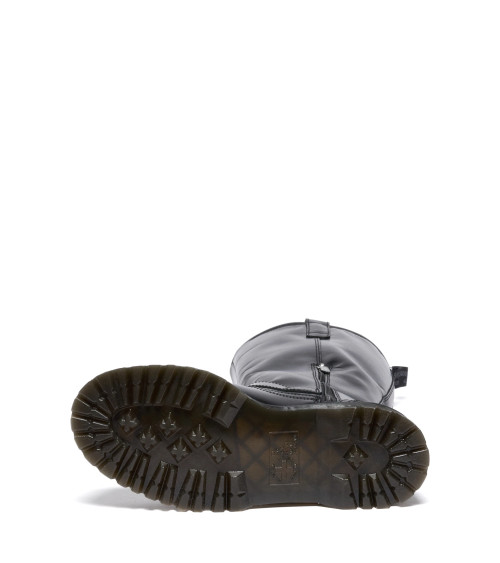 DR. MARTENS ANISTONE KNEE HIGH BOOTS, STIVALI AD ALTEZZA GINOCCHIO UNISEX-ADULTO, NERO, 36 EU