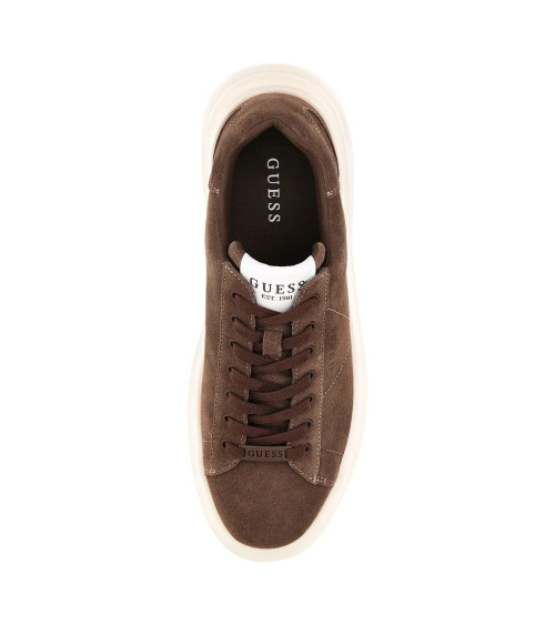 **Meta Title**: Sneakers GUESS Elba Marrone: Stile e Comfort