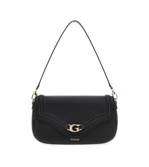 Elegante GUESS Dea Schultertasche in Schwarz jetzt kaufen