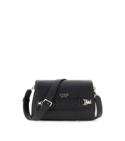GUESS GREGORIA LRG GFRIEND SATCHEL, COLOR BLA - BLACK