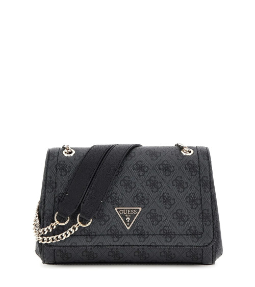 GUESS NOELLE II TOTE COLOR CLO - COAL WITH LOGO AND STYLISH DESIGN FOR EVERYDAY USE.