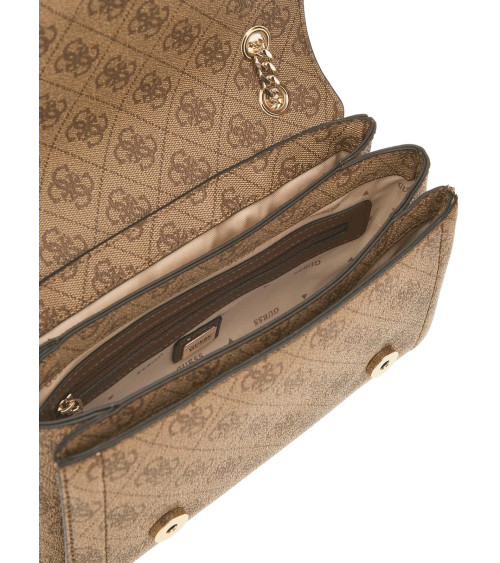 GUESS NOELLE II TOTE COLOR CLO - COAL WITH LOGO AND STYLISH DESIGN FOR EVERYDAY USE.