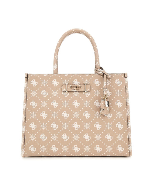 Bolso Guess Silia 2 Comp. - Elegante Logo Galleta