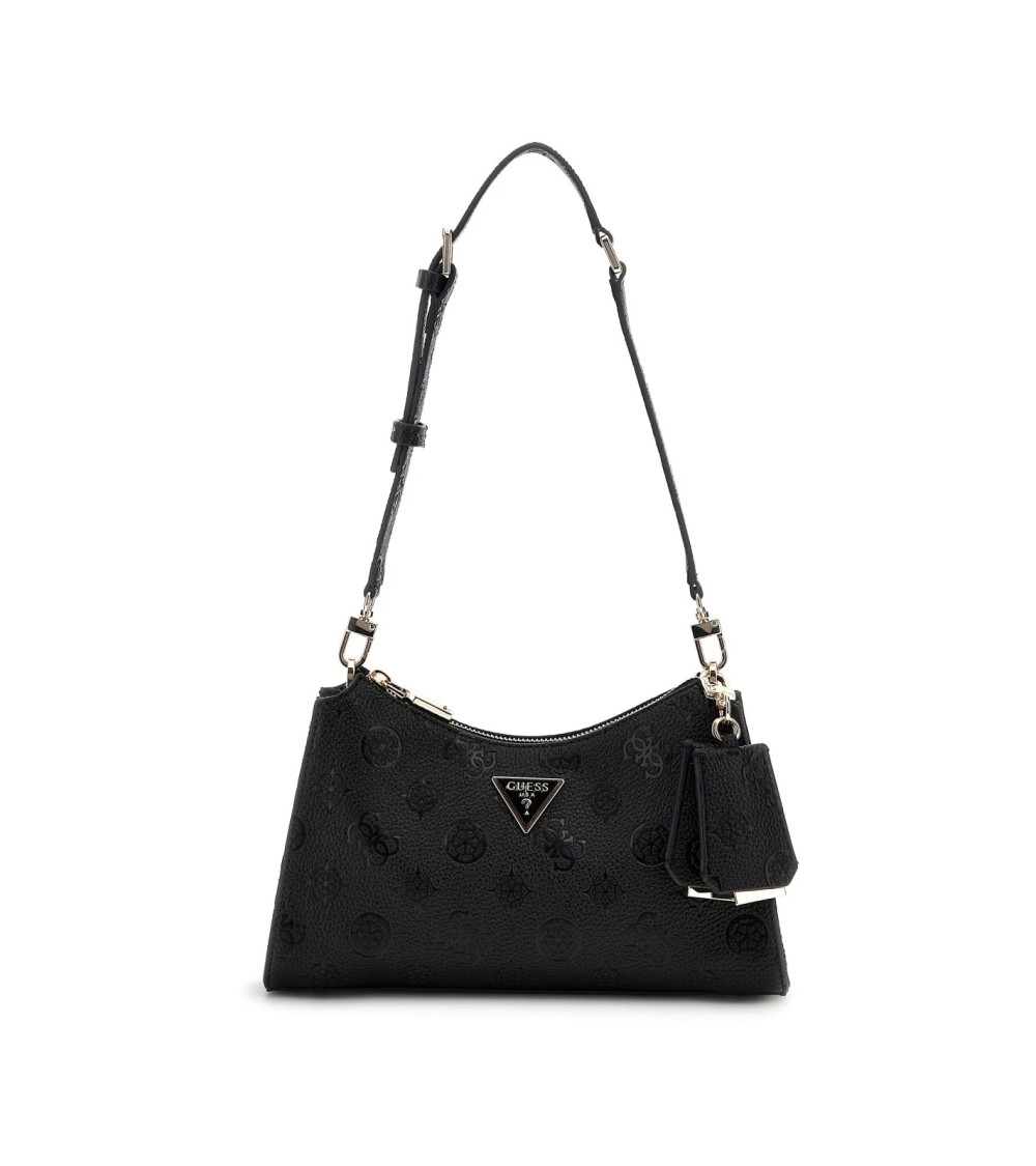 **Meta Title SEO:** GUESS Cresidia II Borsa Spalla Nera con Logo