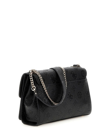 Chic GUESS Cresidia II Bag - Black Logo Design and Style
