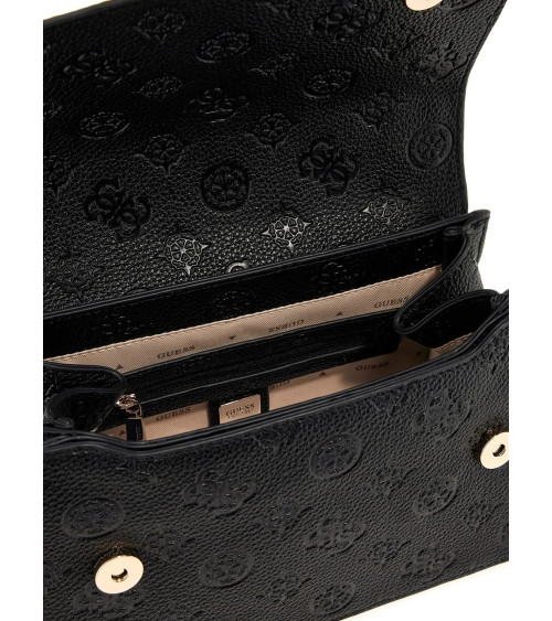 Chic GUESS Cresidia II Bag - Black Logo Design and Style