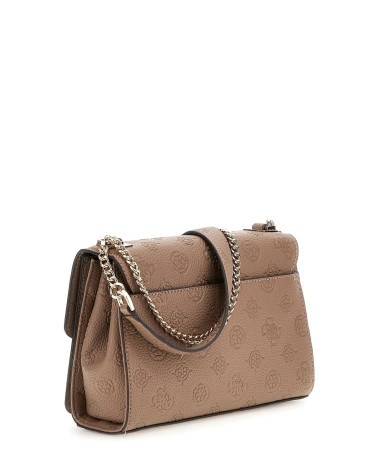 Chic GUESS Cresidia II Bag - Black Logo Design and Style