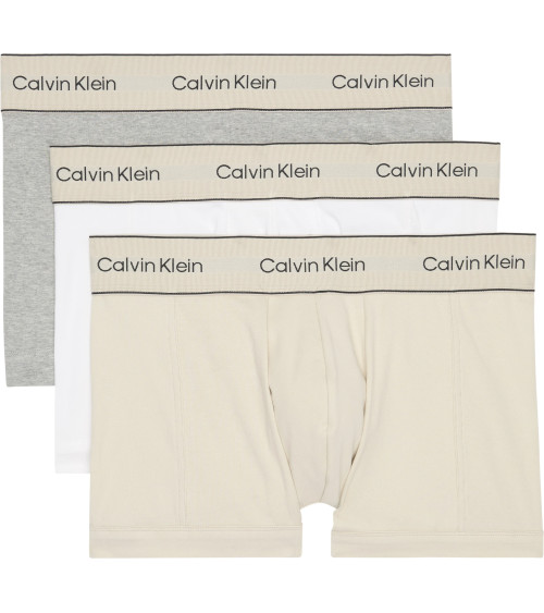 **Meta Title:** Calvin Klein Trunks 3Pk - Comfort in Gray, Size L