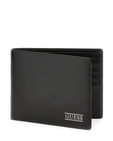 GUESS Boston Black Wallet - Stylish Billfold for Everyday Use