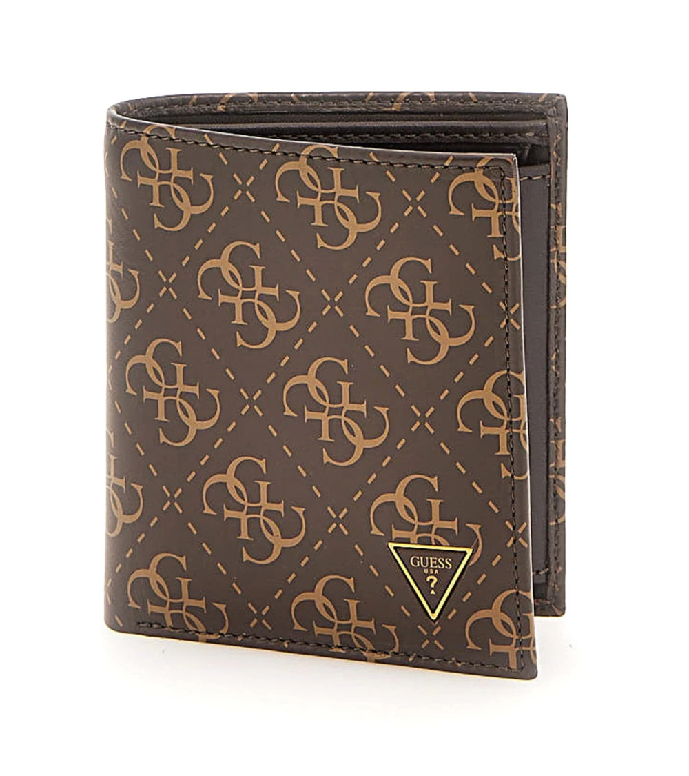 Meta Title SEO: "GUESS Portafoglio Marrone/Ocre con Logo"